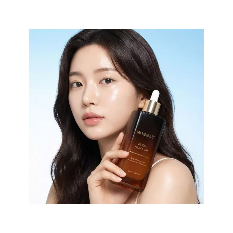 Wizly 나이트 케어 비피다 주름 미백 세럼 갈색병 앰플 100ml