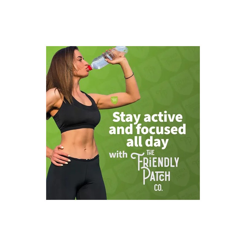 Parche Energía con Cafeína Guaraná Té Verde 28 Unidades