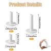 9 Pcs White Golf Rubber Tees for Practice and Driving