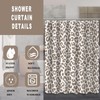 ZTTXL Leopard Cheetah Shower Curtain (72" x 72"), Dark brown