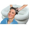 Inflatable Shampoo Basin for Bedside, Shampoo Tub for Locs, Portable