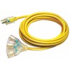 Outdoor,Lighted Extension Cord, Yellow Number of Outlets 3 15.0 A