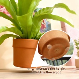 MealFlow Pro 36pcs Pot Feet Risers, Invisible Pot Feet Self-Adhesive Rubber Dot Succulent Pots Feet Risers Non-Slip Waterproof, Adhesive Pad for Indoor/Outdoor Flower Pots