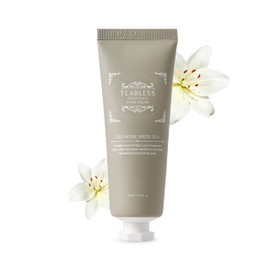 Lily Musk White Tea Perfume Hand Cream (1.7oz/50ml) - Nourishing Hand and Nail Care with Biotin - Moisturizing Capsules for Hydrating - Natural Herbs - Travel Size for Women - Floral Musk Scent