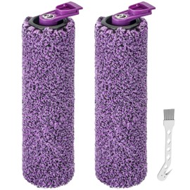 Unikstone 2 Pack Brush Roller Compatible with Shark Steam Pickup 3-in-1 Steam Mop, Model SD200/SD201/SD201C/SD201Q/SD205, (2 Brush Roller + 1 Cleaning Brush)