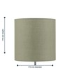 firstchoicelighting Set of 2 Sage Green Cotton Fabric Table Lamp