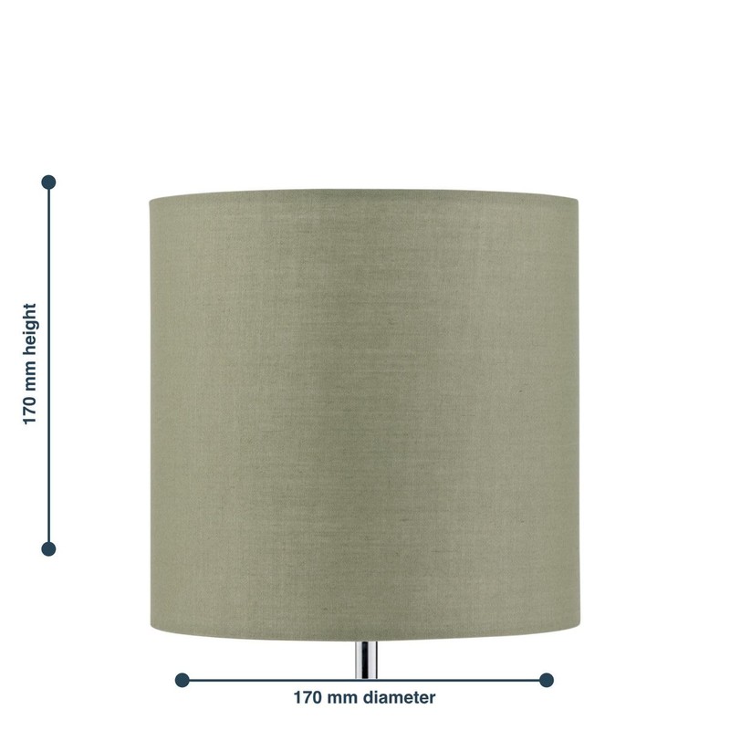 firstchoicelighting Set of 2 Sage Green Cotton Fabric Table Lamp