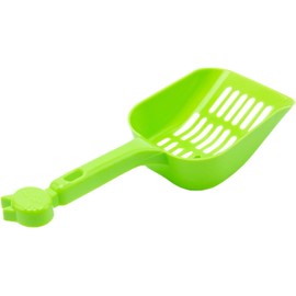 Juroicessry Green Cat Litter Scoop Kitty Poop Sifting Deep Shovel Tray with Handle Non-Slip Solid Colors Pet Poop Scoop Cleaning Tools Litter Box Litter Scooper for Cats Dogs Cat Litter Scoops
