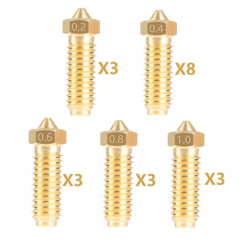 Taicols 20 Kobra 3Barss Nozzle Kits, Suitable for 8PCS 0.4mm