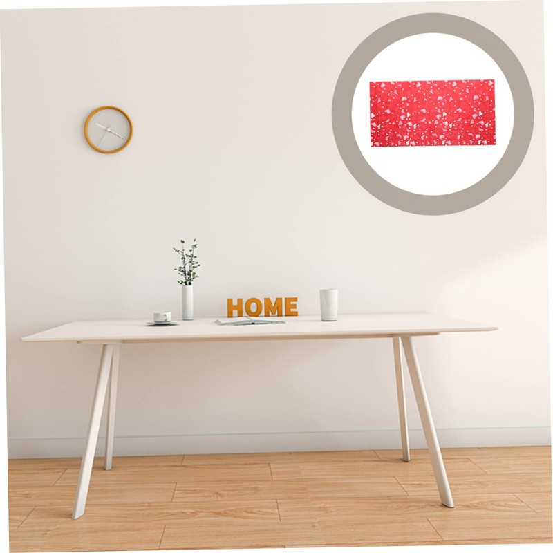 Alipis Heart Tablecloth 2pcs Valentines Day Tablecloth or Heart-Shaped Proposal