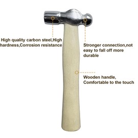 Mini Hammer, Wooden Short Handle Ball Peen Hammer, 5 OZ Household Small Hammer Portable Mini Hammer