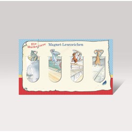 Die Muskeltiere - Magnet-Lesezeichen: 4er Set