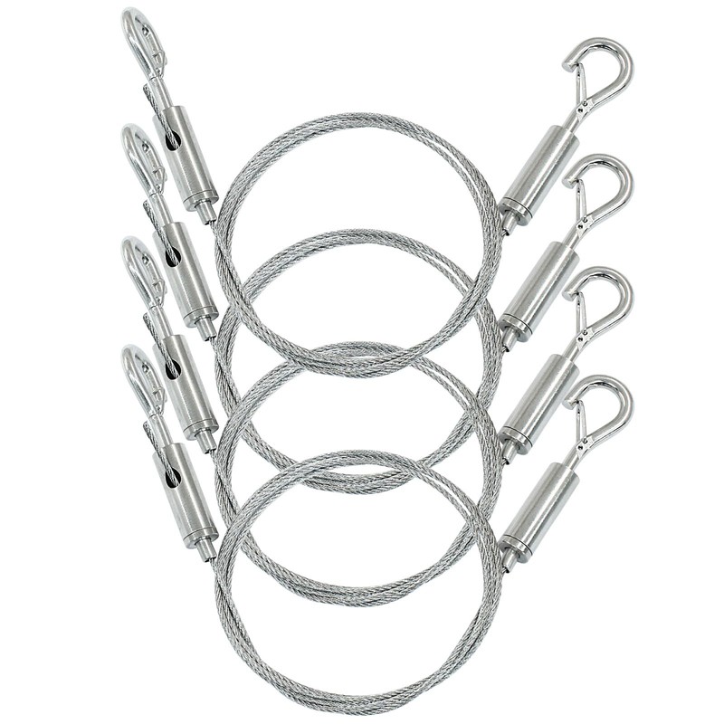 Rierdge 4 Pack 1m x 1.5mm Adjustable Picture Hanging Wire