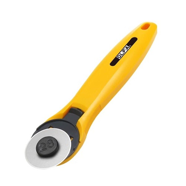 OLFA 1131976 Small Rotary Cutter, Yellow, 28mm