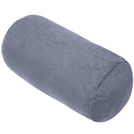Body Pillow, Cylindrical Cushion, Cylindrical Foot Pillow, Lumbar Pillow, Sleeping Pillow, Nap Pillow, Support Cushion, Mini Cushion, Fluffy, Comfortable, Smooth Touch, Cover, Washable, 13.0 x 5.9 inches (33 x 15 cm) (Gray)