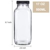 yarlung 12 Pack 17Oz French Glass Spices Jars with Plastic
