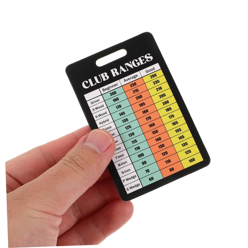 Outanaya 10pcs Golf Scorecards Golf Distance Reference Cards for Accurate