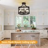 AOLALA Plug in Chandelier Black Farmhouse Pendant Light Fixture, Adjustable