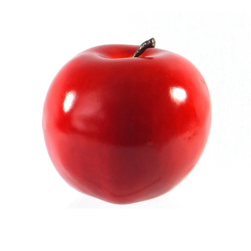 Vasefill Artificial Apple Extra-large 3.75-in Round Apples Fake Fruit Red