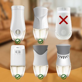 Plug-in Refills Home Plug-in Air Freshener - Hawaiian Scent Refills 6 Count Long-Lasting Fragrance, For Rooms and Bathrooms Wall, Compatible with Air Wick, Compatible with Glade