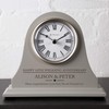 De Walden 10th Wedding anniversary couple gift Engraved Grey Mantel
