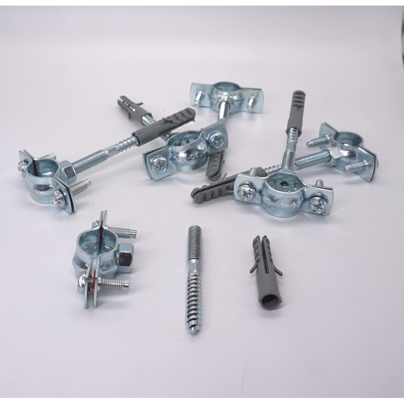 SKIR'CO Pack of 4 pipe brackets for diameter 20-25 mm