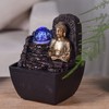 Theravada Zen'light Indoor Fountain Buddha Zen Colourful LED Light -