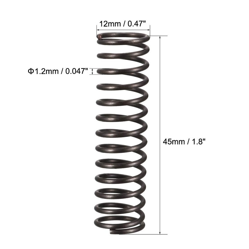 sourcingmap Compression Spring - 1.2mm Wire Dia , 12mm OD