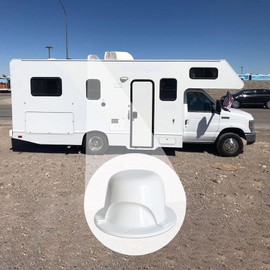 RV Roof Vent Cap,RV Roof Sewer Vent Cap - White RV Roof Sewer Vent Cover Cap Replacement For RV Trailer, Adjustable Vent Cap For RV Trailer