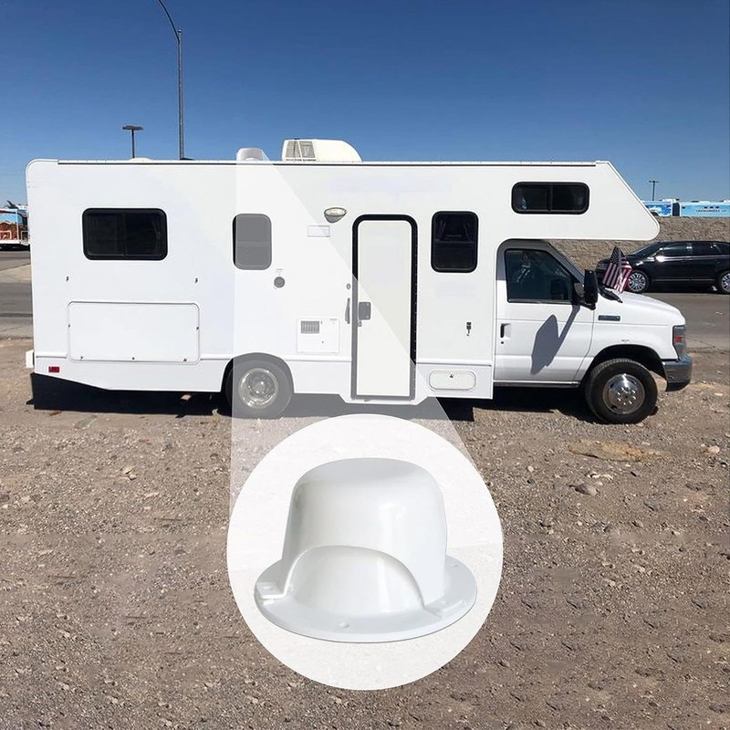 RV Roof Vent Cap,RV Roof Sewer Vent Cap - White