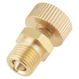 Air Bleed Valve, Brass Air Bleed Valve Screw for High Pressure Electric Pump Wear High Temperature High Pressure 1pc
