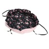 Drawstring Makeup Bags Cosmetic Bags Large Capacity Inner Zipper Pockets
