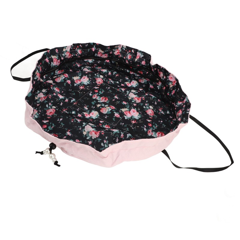 Drawstring Makeup Bags Cosmetic Bags Large Capacity Inner Zipper Pockets