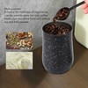 Coffee Bean Canister Airtight Stainless Steel Visible 800ml with Spoon
