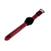 NICKSTON Burgundy Brushed Genuine Leather Band Compatible with Garmin Forerunner