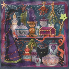 Wanda'S Witchery Autumn Buttons & Beads Counted Cross Stitch-5x5 14 Count