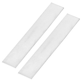 sourcing map 2 Pcs Zinc Sheets, 99.995% High Purity Zinc Plate 0.08"x1"x6"(2x25x150mm) Metal Zinc Foil Zinc Anode Strip for Science Lab Industry DIY Craft