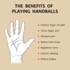 STCREE 3.8cm Exercise Handballs Soild Marble Chinese Baoding Balls Dark