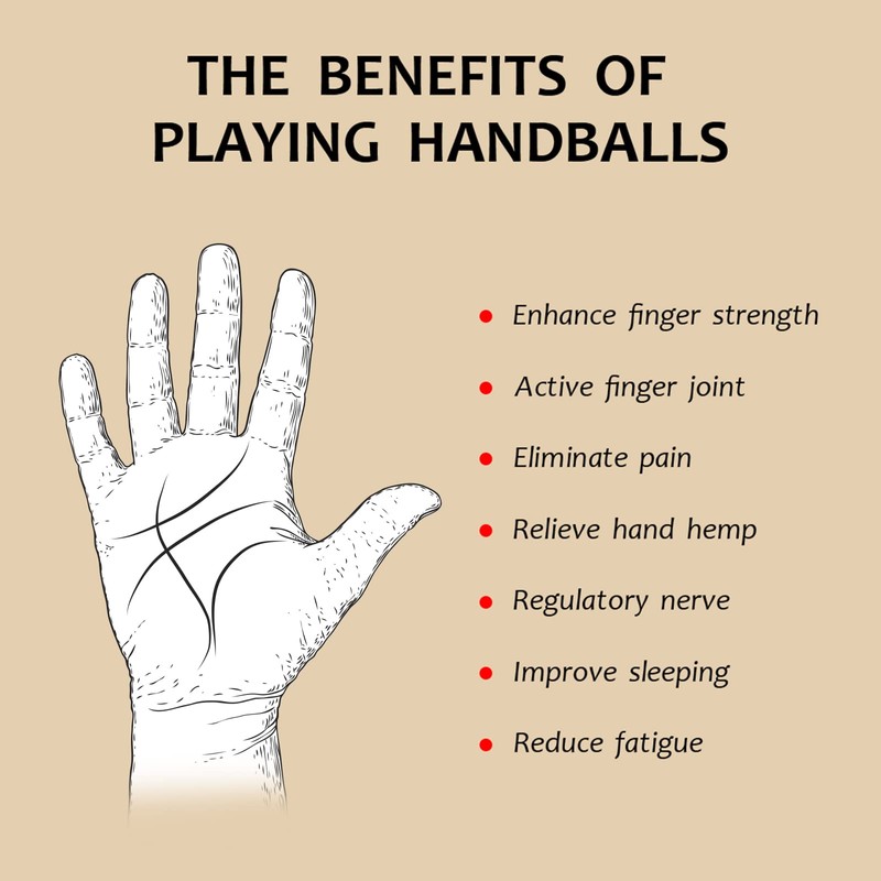STCREE 3.8cm Exercise Handballs Soild Marble Chinese Baoding Balls Dark