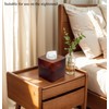 Smooth Tortoiseshell Finish Facial Tissue Box Cover - Brown Resin