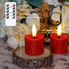 Yeelida Rechargeable Flameless 1.6" x2.5" Tea Light Candles with Remote
