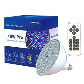 LED Pool Light Bulb for Inground Pool 120V 40W PRO Color Changing Pool Lights for Pentair Hayward Swimming Pool Light Bulb Replacement