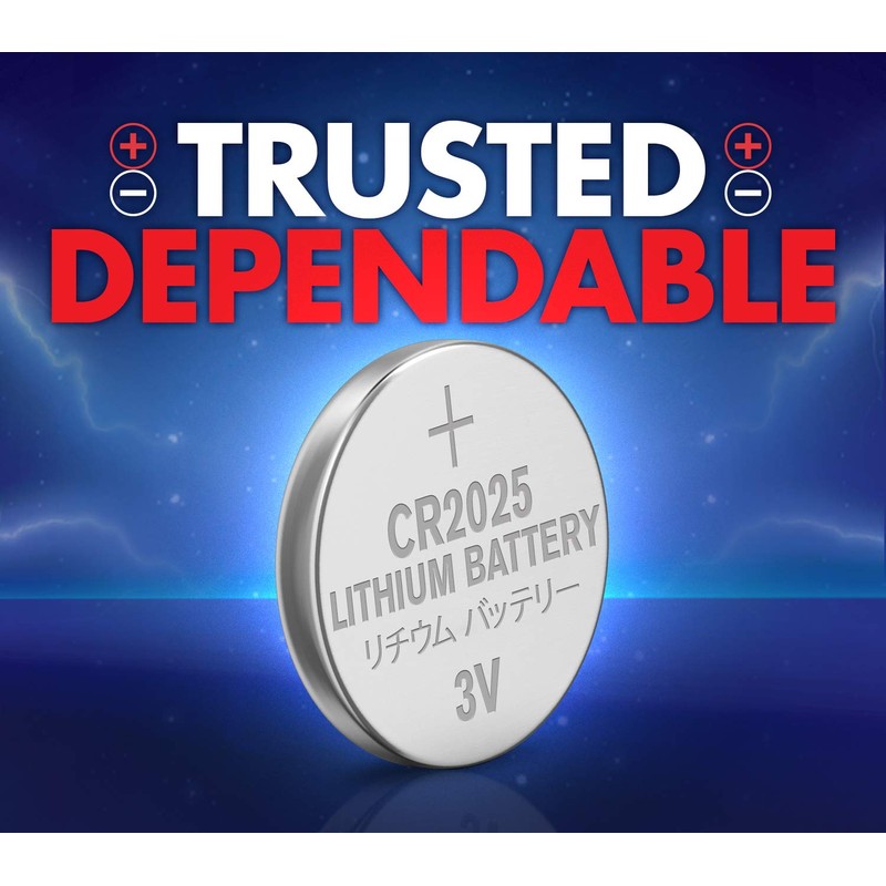 ACDelco 24-Count CR2025 Batteries, Lithium 3V Coin Cell Button Battery