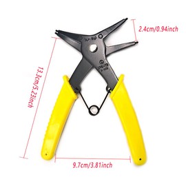 AIMALL 2-in-1 Circlip Pliers - Internal and External Snap Ring Plier Combination, High-Quality Steel with Comfortable Handle