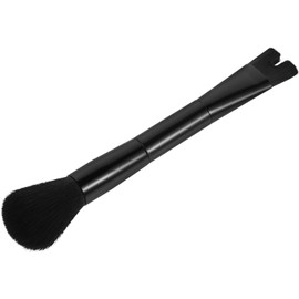 Brochas Elf Brochas de Doble Cabezal para Contorno de Nariz y Corrector de Color, Pincel de Nylon Negro Resistente para Maquillaje Profesional y Uso Diario