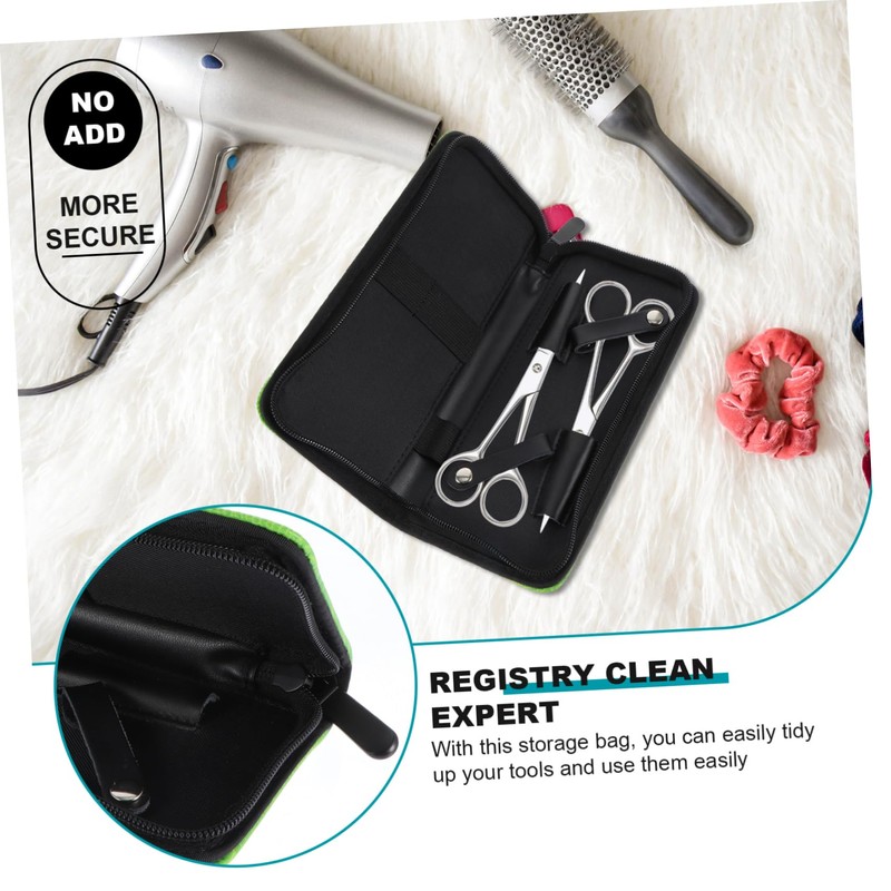 Beavorty Hair Scissors Professional Barber Scissor Case Hairdressing Tool Bag