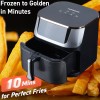 HOMEDAS Air Fryer Compact 5 Qt, Max 450F for Juicy