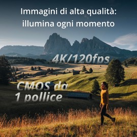 DJI Osmo Pocket 3 Bundle, Fotocamera per Vlog con CMOS da 1'', 4K/120fps, Stabilizzazione a 3 Assi, Tracciamento di Volti/Oggetti, Messa a Fuoco Rapida (Osmo pocket 3)