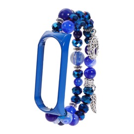 Outanaya 1pc Agate Watchband for Smartwatches Crystal Strap Fashionable Jewelry Design Comfortable Daily for Casual Sporty Occasions