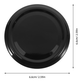 Cabilock 50pcs Jar Lids, Black Tinplate Mouth Canning Lids, 63mm Airtight Sealing Caps for Jam, Pickles, and More, Reusable Metal Covers for Regular Mouth Jars, Home Use